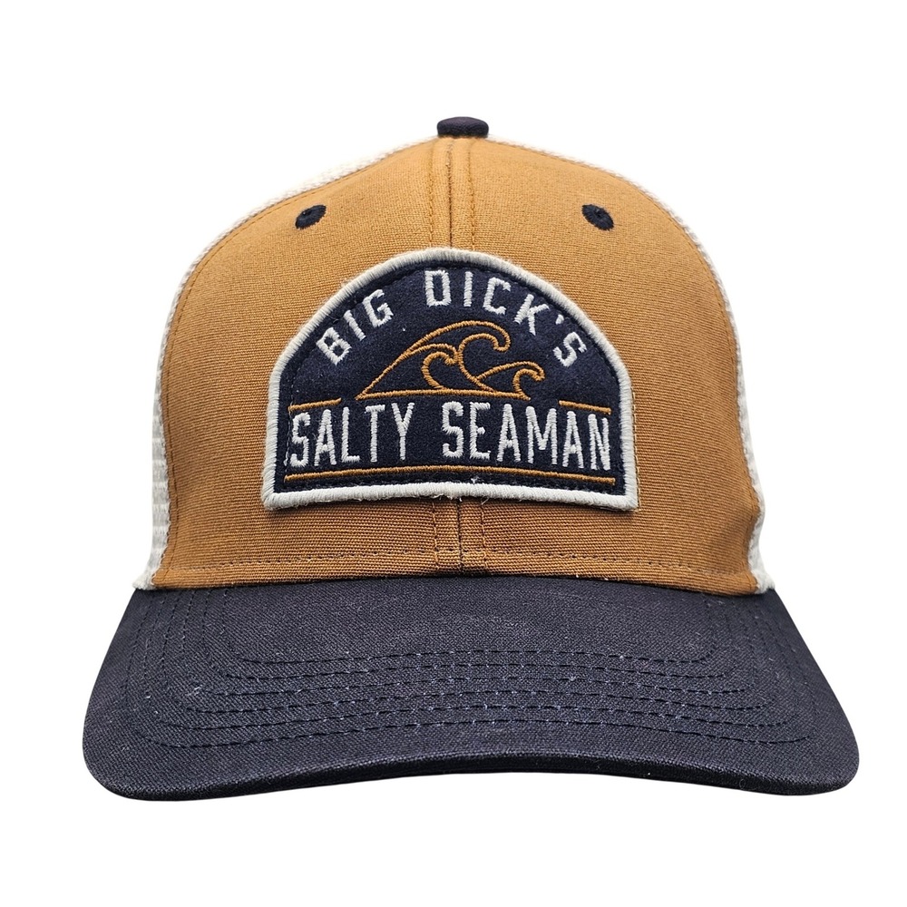Legacy Big Dick's Salty Seaman Mens OS Graphic Patch Trucker Hat Mesh Snapback